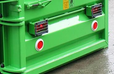 Agri baler: road lights